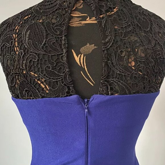 EUC Lipsy London Bandage Dress with Lace Detailing & Keyhole Back - Picture 4 of 9